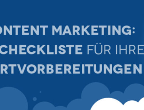 Infografik: Die Checkliste für den Content-Marketing-Start Hast Du an alles gedacht?
