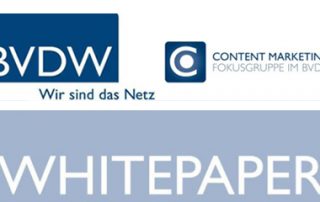 BVDW-Whitepaper zum Download: Neue Formen im Content Marketing