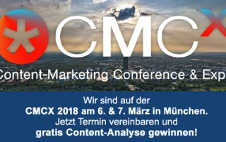 CMCX 2018: Jetzt Termin mit Airmotion Media vereinbaren und Content-Analyse gewinnen!
