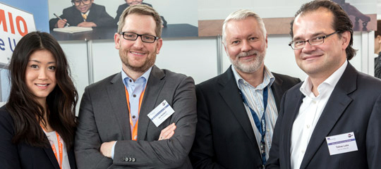 Bei der CMCX 2018 Airmotion Media treffen - Tobias Lobe, Arne Bogdon und Jan Kahlert (v.r.n.l.)