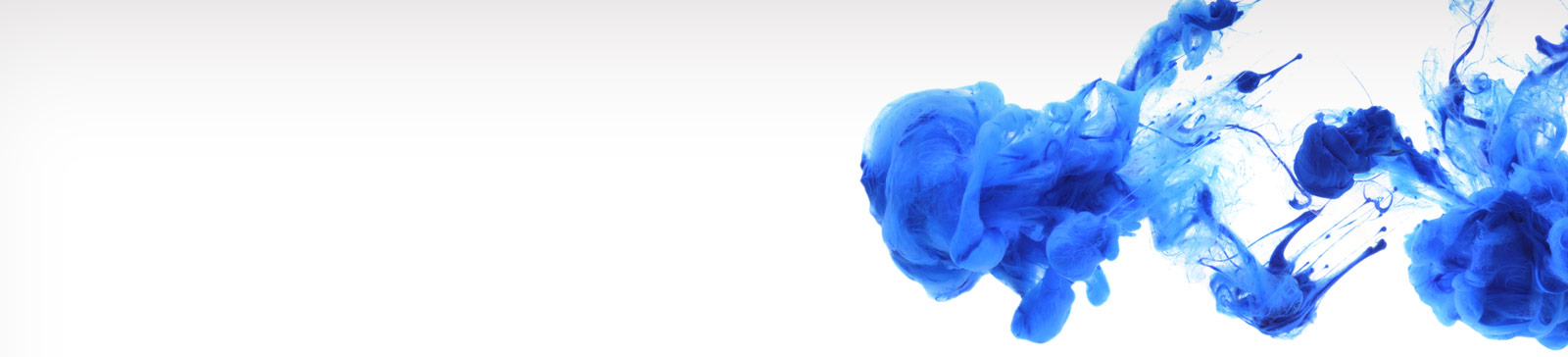 Kontakt-Banner, blaue Tinte auf weißem Hintergrund