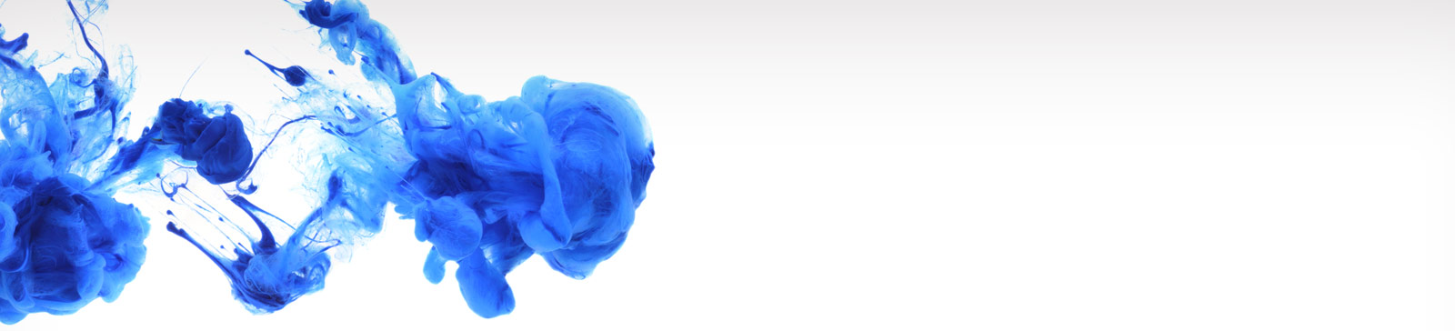 Kontakt-Banner, blaue Tinte auf weißem Hintergrund