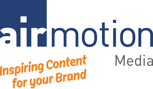 Logo Airmotion Media mit Claim 