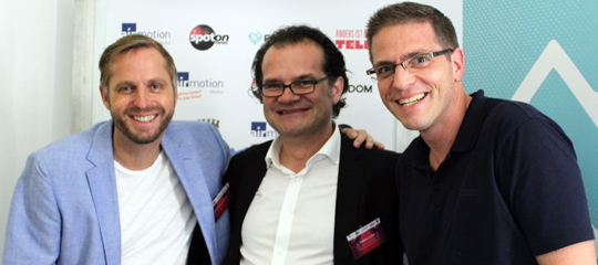 MediaWorks After5, 26. Juli 2018: Florian Lormes (FANDOM), Tobias Lobe (AM) und Markus Jarre (TELE 5) – Airmotion Media