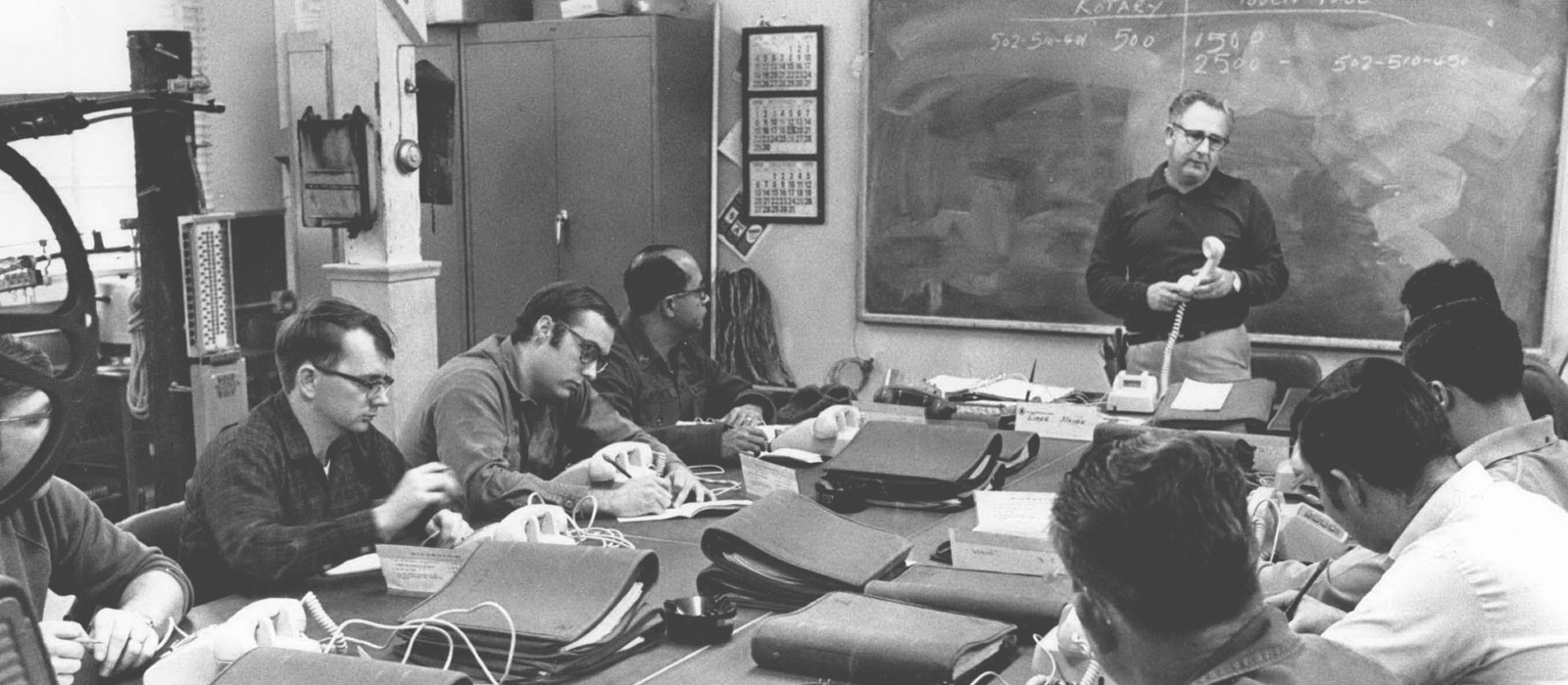 Workshop 1962 bei Jersey Bell über Funktionsweise von Telefonen