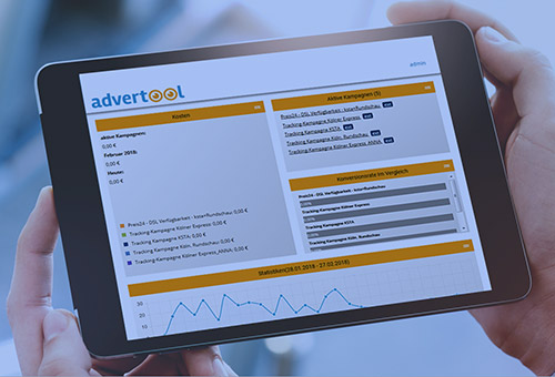 Advertool-Dashboard für Native-Advertising-Kampagnen