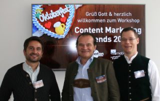 Die Referenten beim 6. Workshop & Wiesn – Airmotion Media