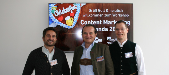 Die Referenten beim 6. Workshop & Wiesn – Airmotion Media