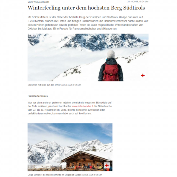 Beispiel Reise-Advertorial