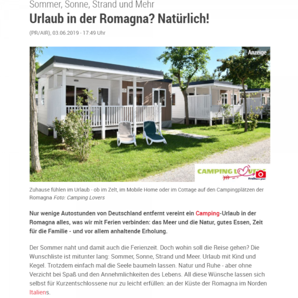 Beispiel Reise-Advertorial