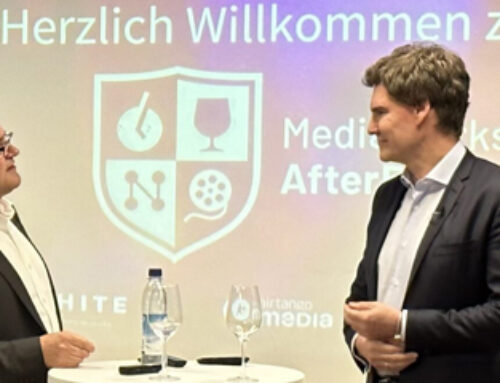 MediaWorks After 5 Vol. 5 mit „Höhle der Löwen“-Investor Carsten Maschmeyer Airmotion Media und spot on news luden gemeinsam mit League M Europe, Airtango Media und White Communications zum Münchner Networking-Event "Media Works After 5"