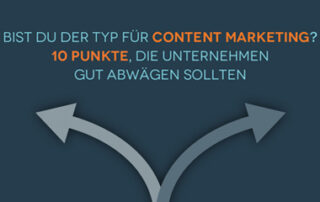 Infografik: Entscheidungshilfe Content Marketing Preview – Airmotion Media